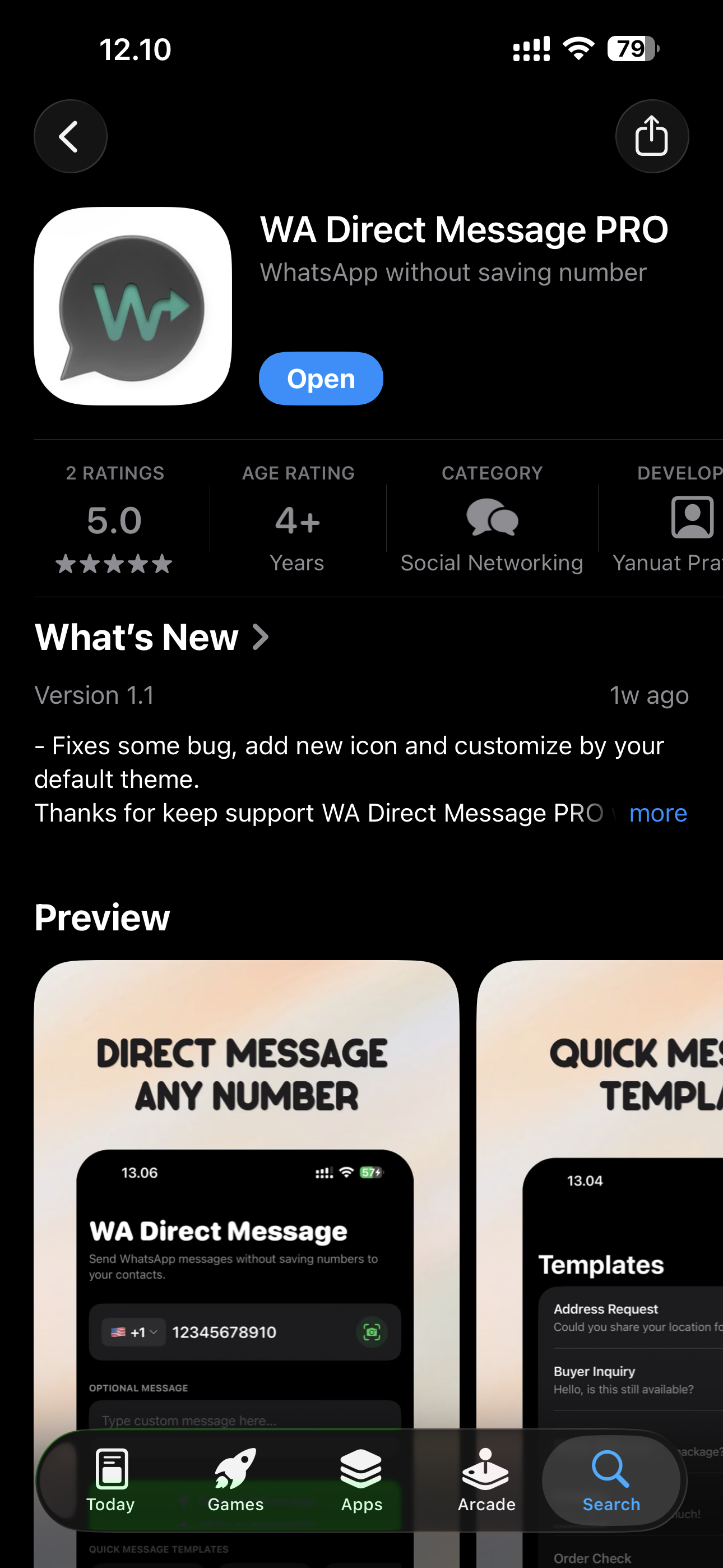 WA Direct App Store